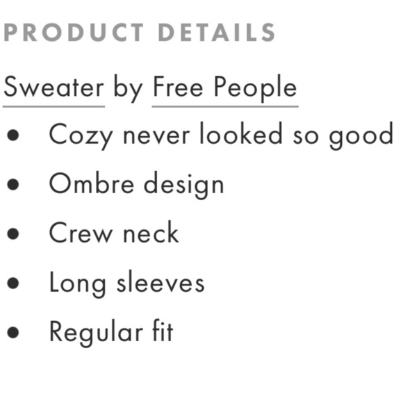 Free People Cozy Wool Blend Sweater in Autumn Sky XS - Picture 12 of 12
